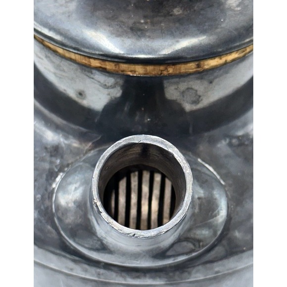 Vtg Meriden Cocktail Shaker Drink Mixer 313 Hand Hammered Silver Plated HEAVY - Picture 7 of 16